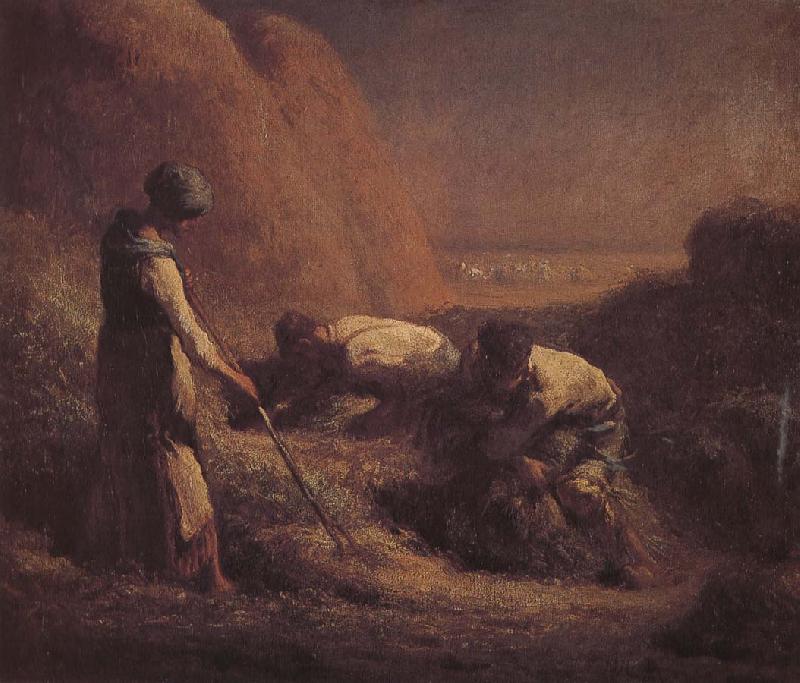 Jean Francois Millet Pick up wheat Germany oil painting art